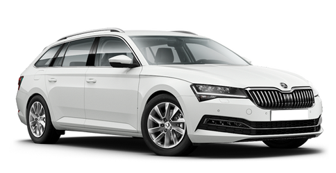 Skoda Superb Combi Белый металлик Moon White